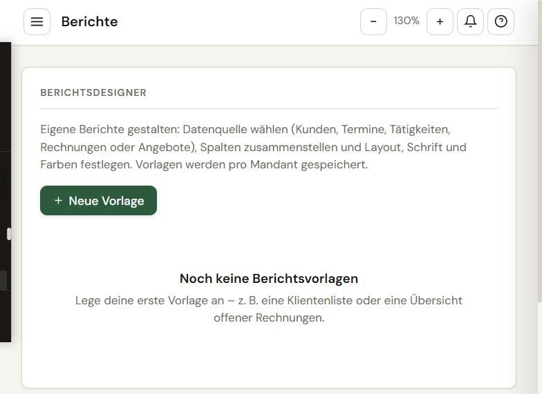 Berichtsdesigner – Web