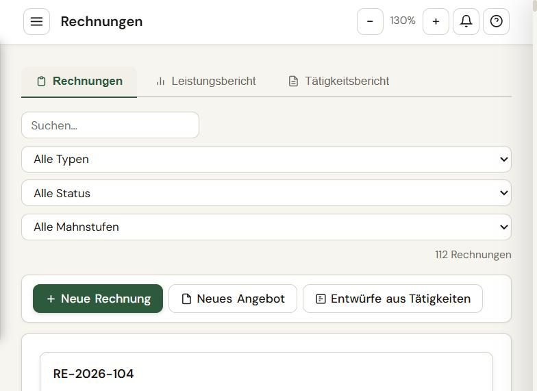 Rechnungen – Web